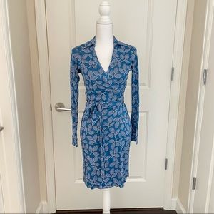 DVF 100% Silk Jersey Wrap Dress (Never Worn!)